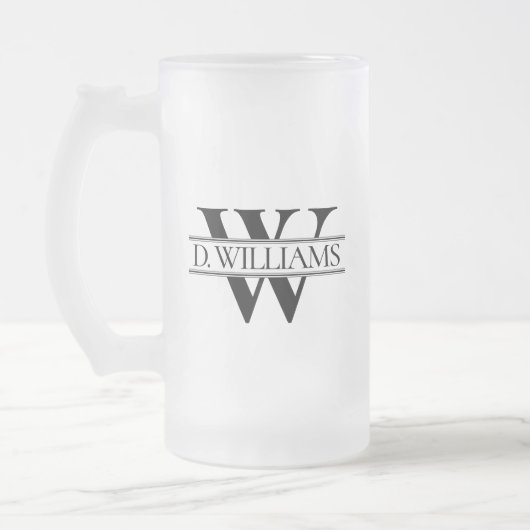 Chope Givrée Large Custom Monogram Initial  (Gauche)