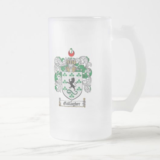 CHOPE GIVRÉE LE CREST DE FAMILLE DE GALLAGHER - MANTEAU DE (Droit)