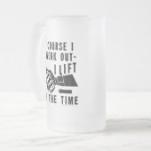 Chope Givrée Le Humour de la bière en noir (Devant gauche)