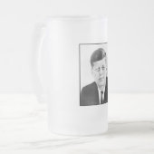 Chope Givrée Le président John F Kennedy Portrait de verre cong (Devant gauche)