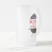 Chope Givrée Le Roi Du Grill, Noir Violet Couronne Rouge (Devant droit)