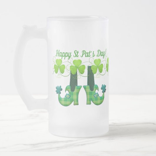 Chope Givrée Leprechaun Chaussures Saint Patrick's Day (Gauche)