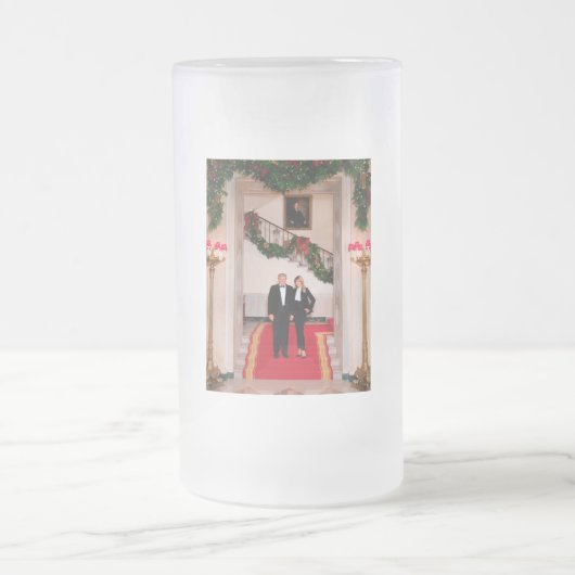 Chope Givrée Les pas de Noël Président Donald Trump & Melania (Centre)