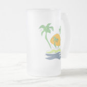 Chope Givrée Les paysages de plage tropicaux de l'île. Palmier (Devant droit)