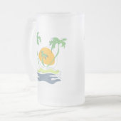 Chope Givrée Les paysages de plage tropicaux de l'île. Palmier (Devant gauche)