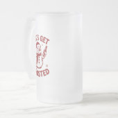 Chope Givrée Let's Get Frosted Snowman Beer Snarky Christmas  (Devant gauche)