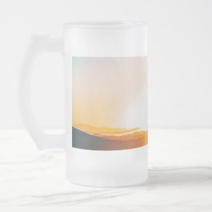 Chope Givrée lever de soleil sur une montagne