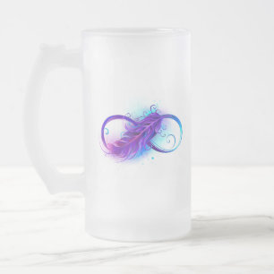 Chope Givrée L'infini avec plume violette