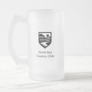 Chope Givrée Logo du Country Club Verre de bière congelé
