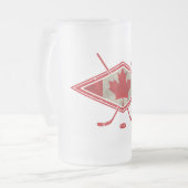 Chope Givrée Logo du drapeau canadien de hockey (Devant gauche)