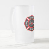 Chope Givrée Logo du service d'incendie Badge noir et rouge (Devant gauche)