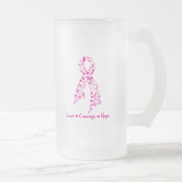 Love Courage Hope Ruban papillon - Cancer du sein