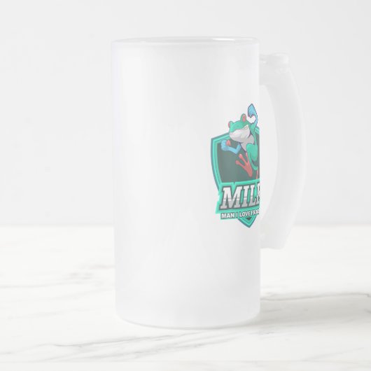 Chope Givrée M.I.L.F. - Homme, j'aime les grenouilles (Devant droit)