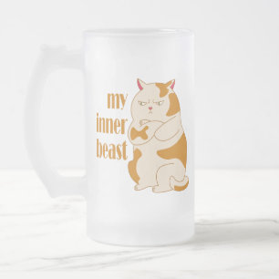 Chope Givrée Ma bête intérieure fainéante citation de motivatio