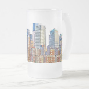 Chope Givrée Majestic View of New York City Skyline artistique