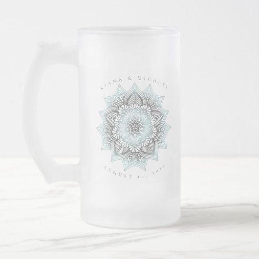Chope Givrée Mandala Lace Mariage lt. Blue ID968 (Gauche)