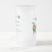Chope Givrée Mangez, Buvez, Profitez avec un leprechaun sur un (Centre)