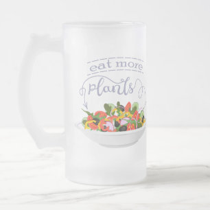 Chope Givrée Mangez plus de plantes frais motivation salade let