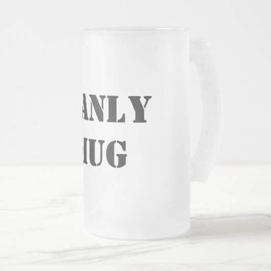 Chope Givrée Manly Drôle Typographie (Devant droit)