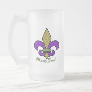 Chope Givrée Mardi Gras Coloré Fleur De Lis