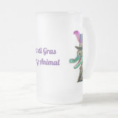 Chope Givrée Mardi Gras Steampunk Party Animal Alligator (Devant droit)