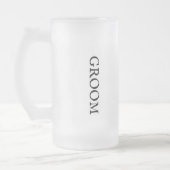 Chope Givrée Mariage à thème Groom Hommes Gomme de bière givrée (Gauche)