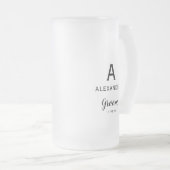 Chope Givrée Mariage du nom du monogramme de la pièce (Devant droit)