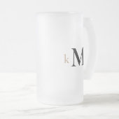 Chope Givrée Mariage Monogramme Gold et Black (Devant droit)
