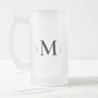 Mariage Monogramme Gold et Black