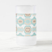 Chope Givrée Médaillon bleu/tan/marron coloré (Centre)