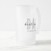 Chope Givrée Meilleur Papa depuis 20XX Moderne Simple Preppy (Devant droit)