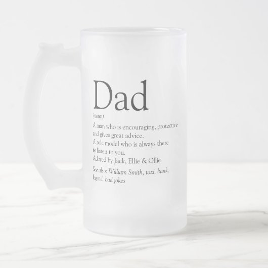 Chope Givrée Meilleur papa papa papa papa papa papa papa du mon (Gauche)