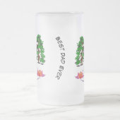 Chope Givrée Meilleur Papa Toujours Nature Verdure Lotus Bloom (Centre)