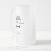 Chope Givrée Meilleur papa Vintage noir et blanc (Devant gauche)