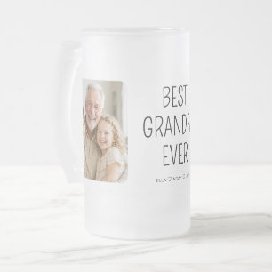 Chope Givrée Meilleur Papy de Tous les Temps Photo Bière Minima