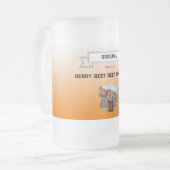 Chope Givrée Meilleur Sommelier de bière Orange White Gradient  (Devant gauche)