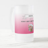 Chope Givrée Meilleur Sommelier de bière & Red White Gradient & (Devant gauche)