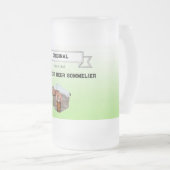 Chope Givrée Meilleur Sommelier de bière vert blanc dégradé et  (Devant droit)