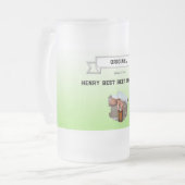 Chope Givrée Meilleur Sommelier de bière vert blanc dégradé et  (Devant gauche)