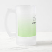 Chope Givrée Meilleur Sommelier de bière vert blanc dégradé et  (Gauche)