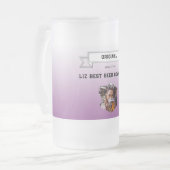 Chope Givrée Meilleur Sommelier de bière Violet Blanc Dégradé & (Devant gauche)