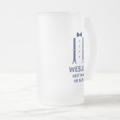 Chope Givrée Meilleur Témoin Cravate Bleue (Devant droit)