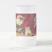 Chope Givrée Mère Chat et chatons Jouer avec la guitare (Centre)