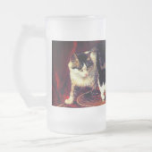 Chope Givrée Mère Chat et chatons sur table (Gauche)