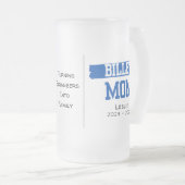 Chope Givrée Mère De Billet Personnalisée Avec Citation Sentime (Devant droit)