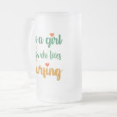 Chope Givrée Mignonne citation estivale Juste une fille qui aim (Devant gauche)