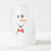 Chope Givrée Moderne Cute Custom Smiling visage Snowman (Devant gauche)