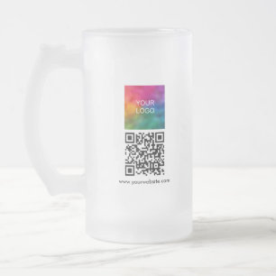 Chope Givrée Moderne modèle code QR de votre logo personnalisé