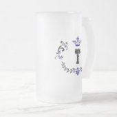 Chope Givrée Monogramme de couronne 'T' (Devant droit)