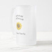 Chope Givrée Monogramme de tournesol jaune Barbecue d'été (Devant gauche)